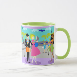 Retro Tropical Vacation Mug