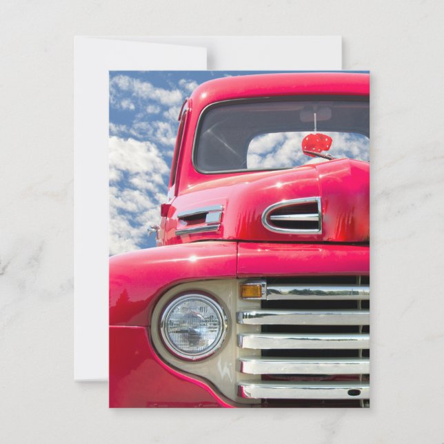 Retro Truck Birthday Invitation (Front)