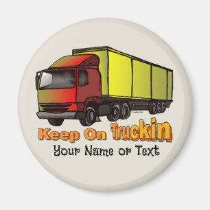Retro Trucker 1 Magnet