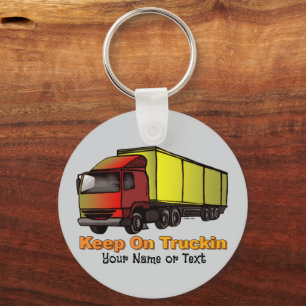 Retro Trucker 2 Key Ring