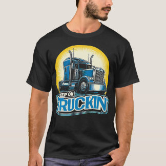 Retro Trucker  Truck Driver Trucking Trucks Lover  T-Shirt