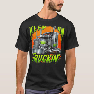 Retro Trucker  Truck Driver Trucking Trucks Lover  T-Shirt