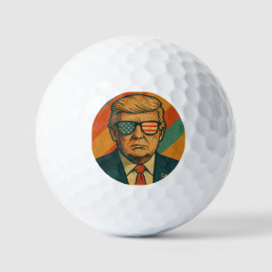Retro Trump Golf Balls