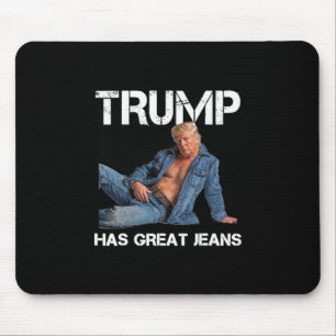 Retro Trump Has Great Jeans Meme Vintage Mouse Mat