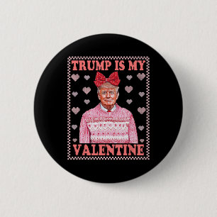 Retro Trump Hunting Deer Camo Funny Buck Around An 6 Cm Round Badge