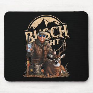 Retro Trump Hunting Deer Funny Beer Drinking Mouse Mat