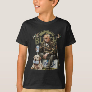 Retro Trump Hunting Deer Funny Beer Drinking T-Shirt