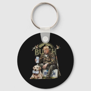 Retro Trump Hunting Deer Funny Drinking Beer Hunti Key Ring