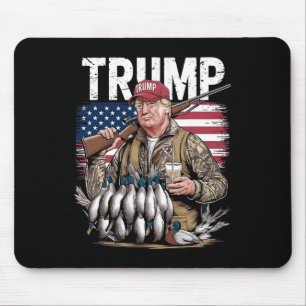 Retro Trump Hunting Duck Hello Hunting Season Us F Mouse Mat
