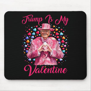 Retro Trump Is My Valentine Trump Valentine Day Mouse Mat