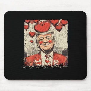 Retro Trump Is My Valentine Trump Valentine's Day Mouse Mat
