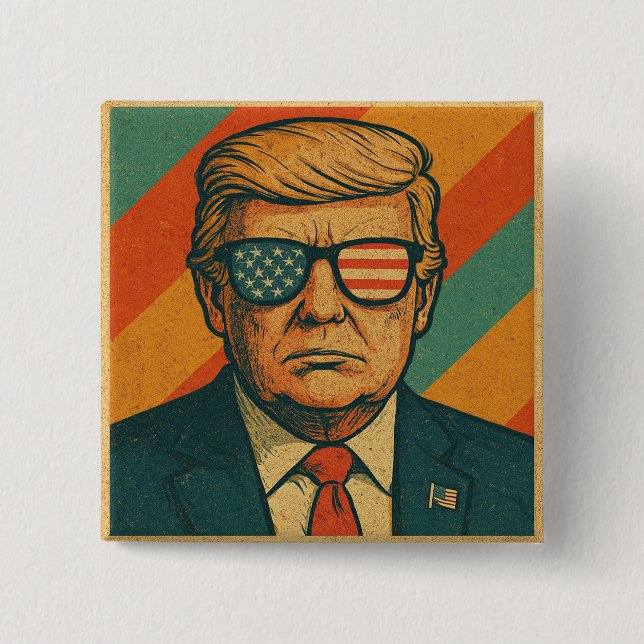Retro Trump Pin (Front)