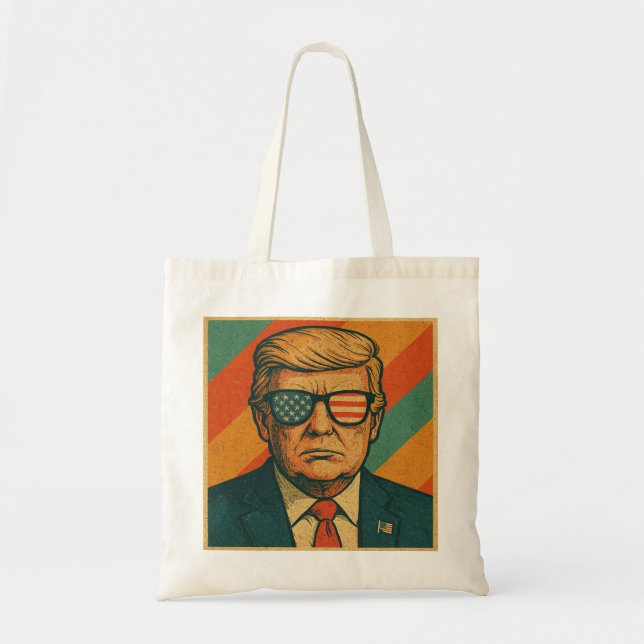 Retro Trump Tote Bag (Front)