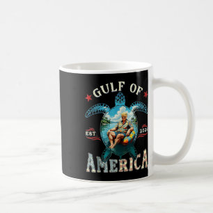 Retro Trump Turtle Gulf Of Us America Est 2025  Coffee Mug
