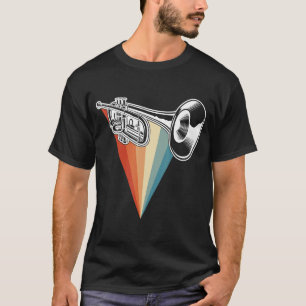 Retro Trumpet Jazz Music Trumpeter, trumpet player T-Shirt