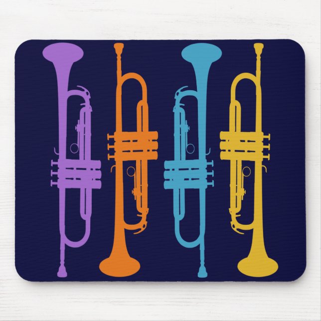 RETRO TRUMPETS MOUSE MAT (Front)