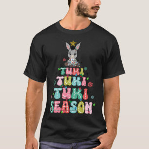 Retro Tuki Tuki Donkey Tis The Season Mexican Chri T-Shirt
