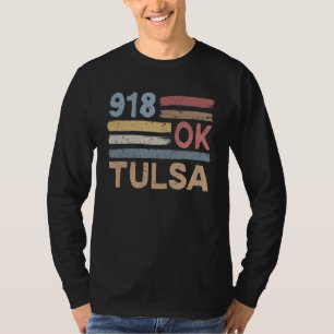 Retro Tulsa Area Code 918 Residents State Oklahoma T-Shirt