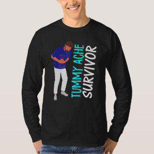 Retro Tummy Ache Survivor Stomachache Ibs T-Shirt