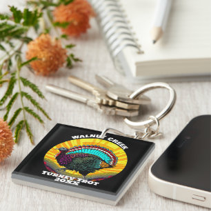Retro Turkey Trot Key Ring
