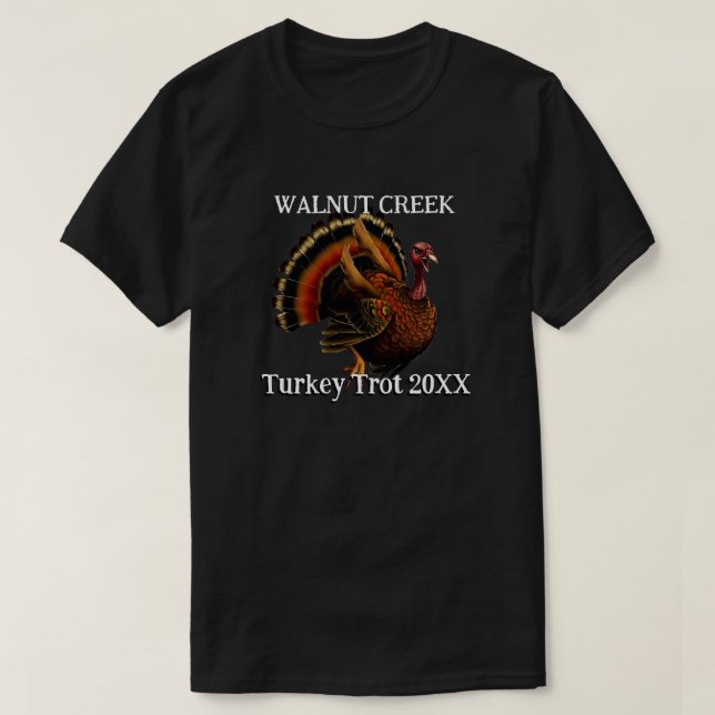 Retro Turkey Trot T-Shirt (Design Front)