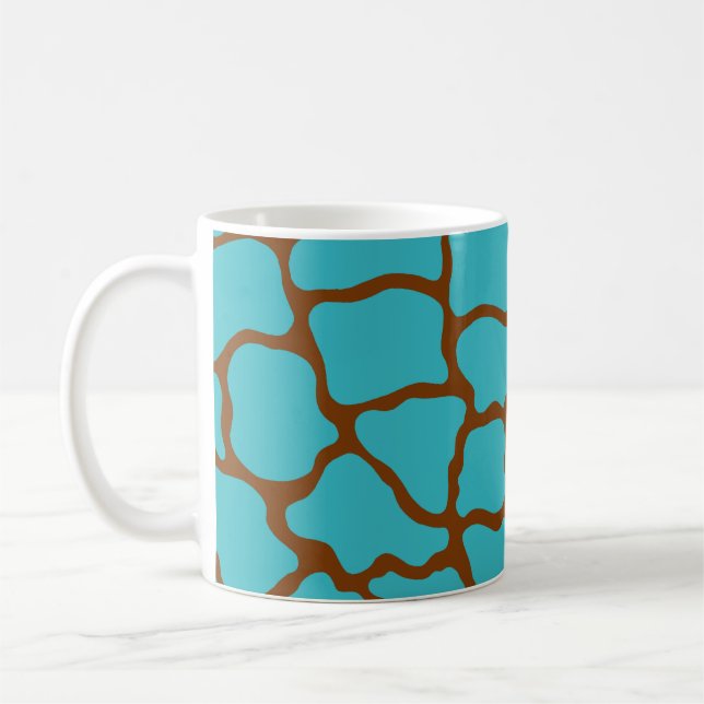 Retro Turquoise Coffee Mug (Left)