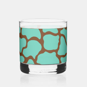 Retro Turquoise Pattern Glass