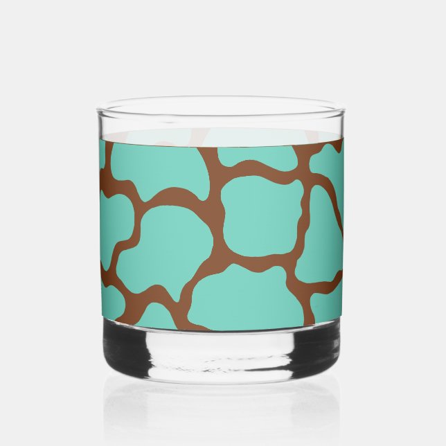 Retro  Turquoise Pattern Glass (Front)