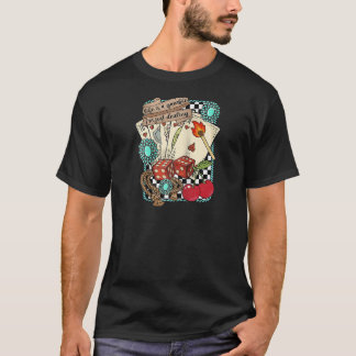 Retro Turquoise Western Wild West Cowboy Cowgirl R T-Shirt