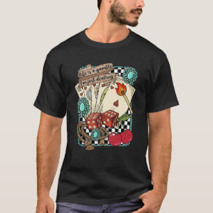 Retro Turquoise Western Wild West Cowboy Cowgirl S T-Shirt