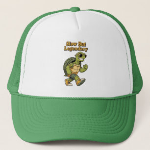 Retro Turtle Slow Pace Trucker Hat