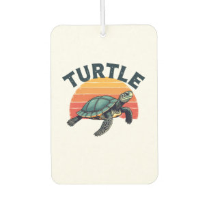 Retro Turtle T-Shirt Car Air Freshener
