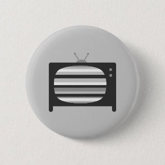 Retro TV 6 Cm Round Badge