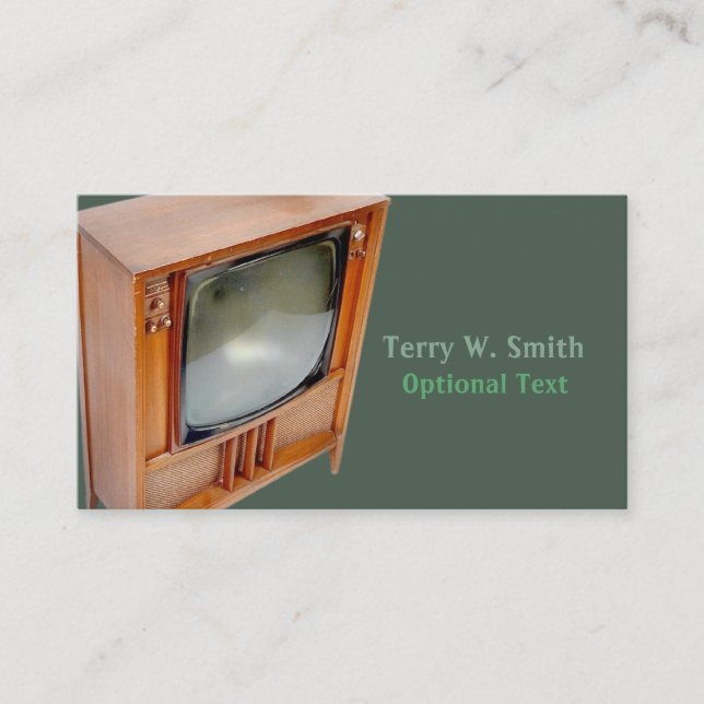 Retro TV Business Card (Front)