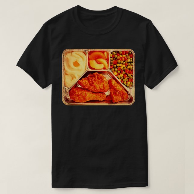 Retro TV Dinner T-Shirt (Design Front)