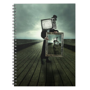 Retro tv men notebook
