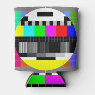 Retro TV no signal illustration. Can Cooler