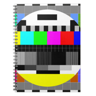 Retro TV no signal illustration. Notebook