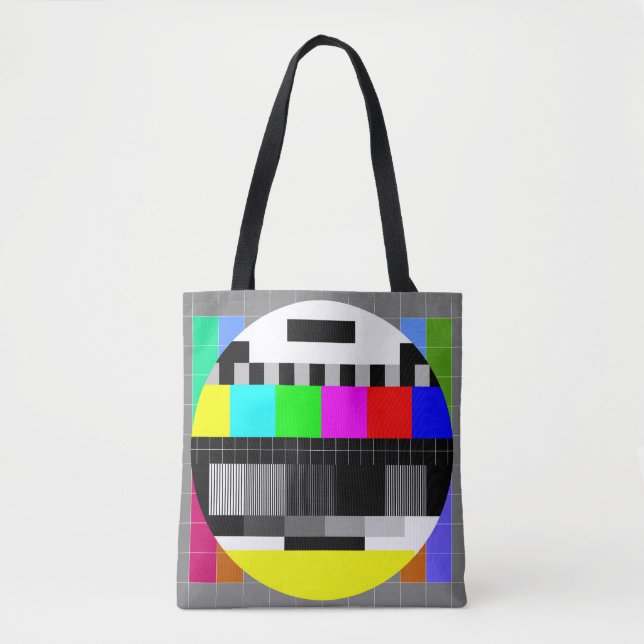 Retro TV no signal illustration. Tote Bag (Front)