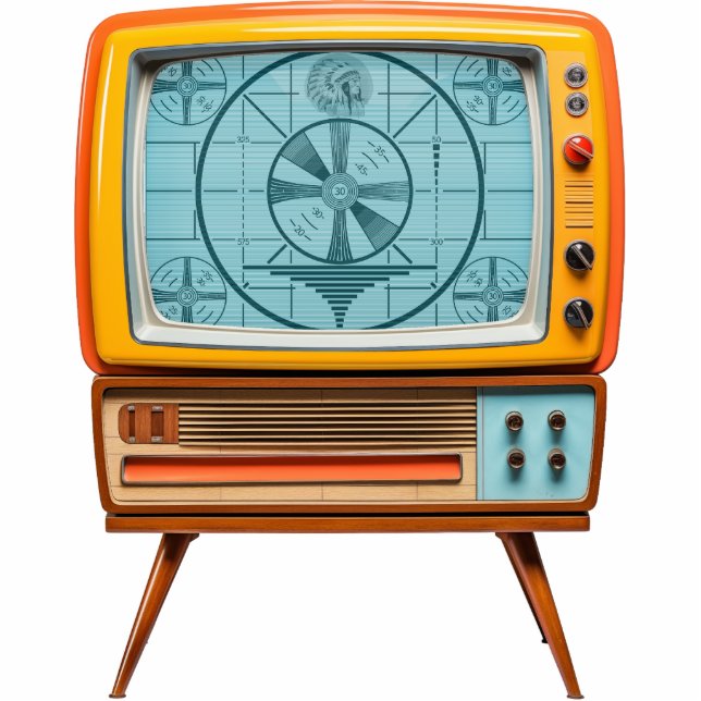 Retro TV Photo Frame Sculpture Magnet Photo Sculpture Magnet (Front)