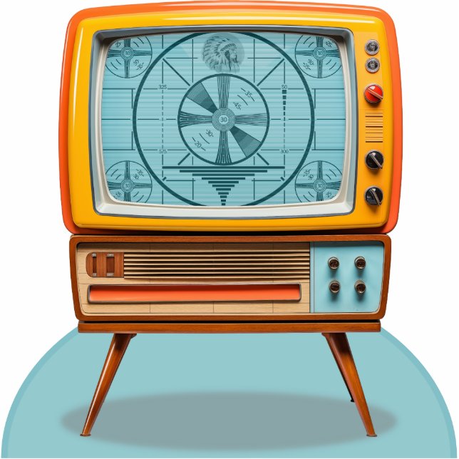 Retro TV Picture Frame Photo Sculpture (Front)