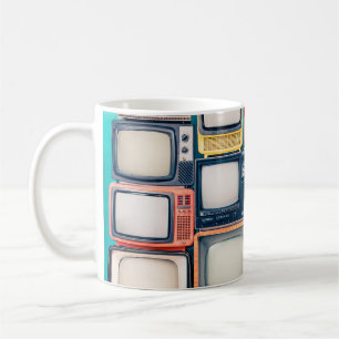 Retro TV receivers set from circa 60s, 70s and 80s Coffee Mug