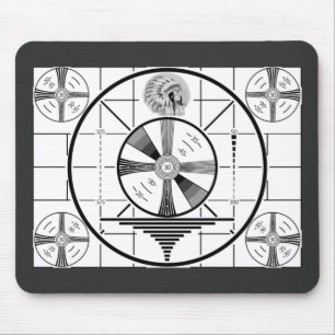 Retro TV Test Pattern Mouse Mat