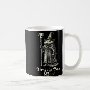Retro T'was The tism M'lord Funny Witch Frog Graph Coffee Mug
