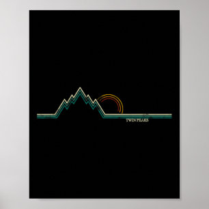 Retro Twin Peaks  Poster