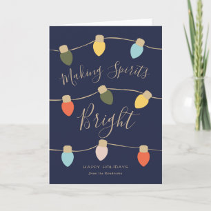 Retro Twinkles Holiday Card