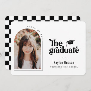 Retro Type Graduation Photo Announcement