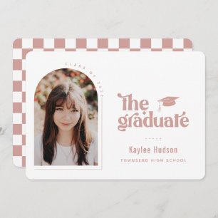 Retro Type Graduation Photo Announcement