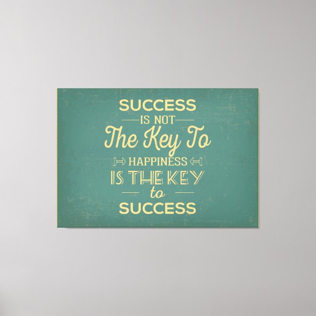 Retro Typography art Canvas Print (Front)