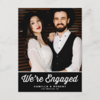 Retro Typography Black Photo Engagement